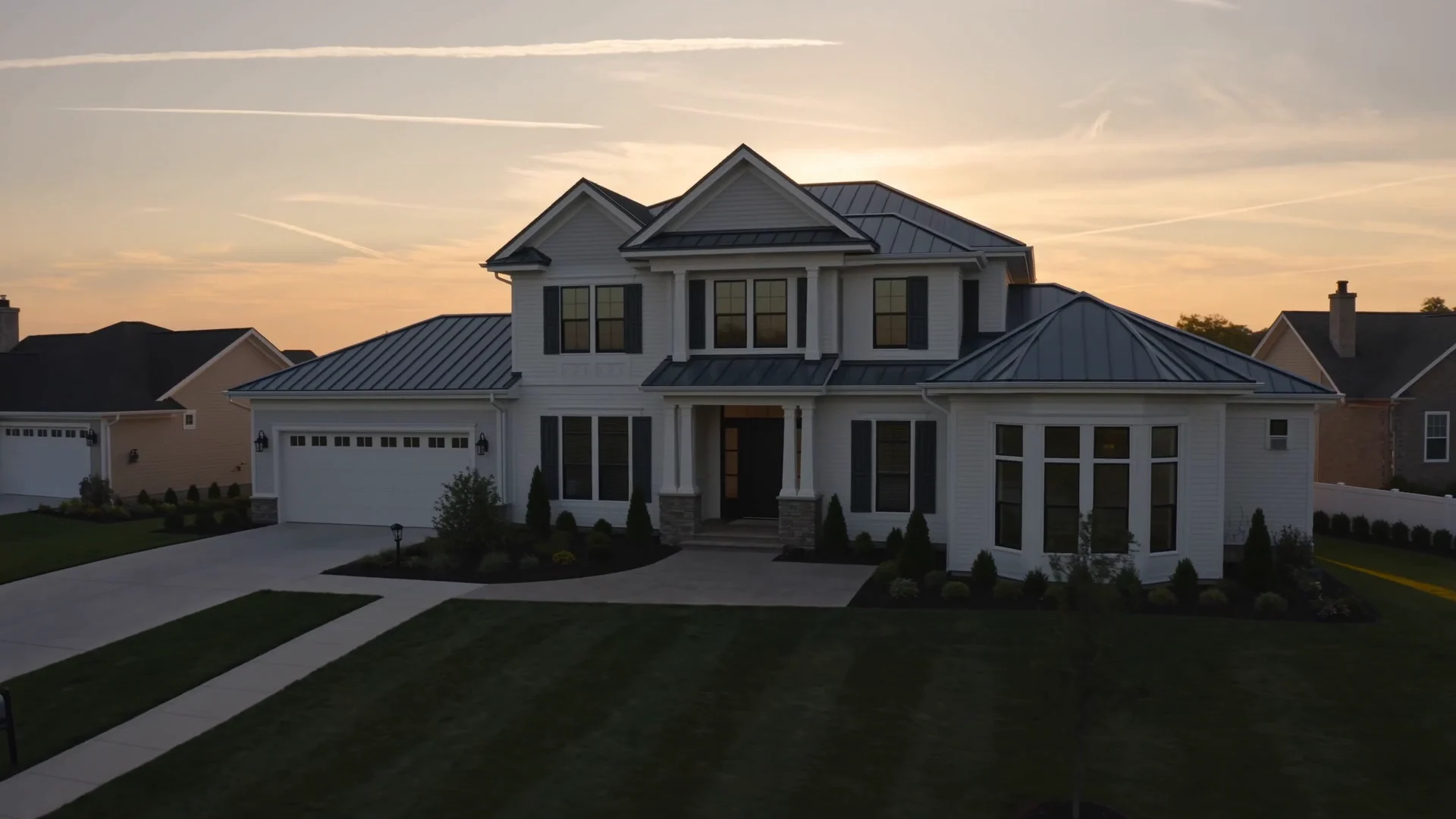 A finished North Texas home and its architectural openings