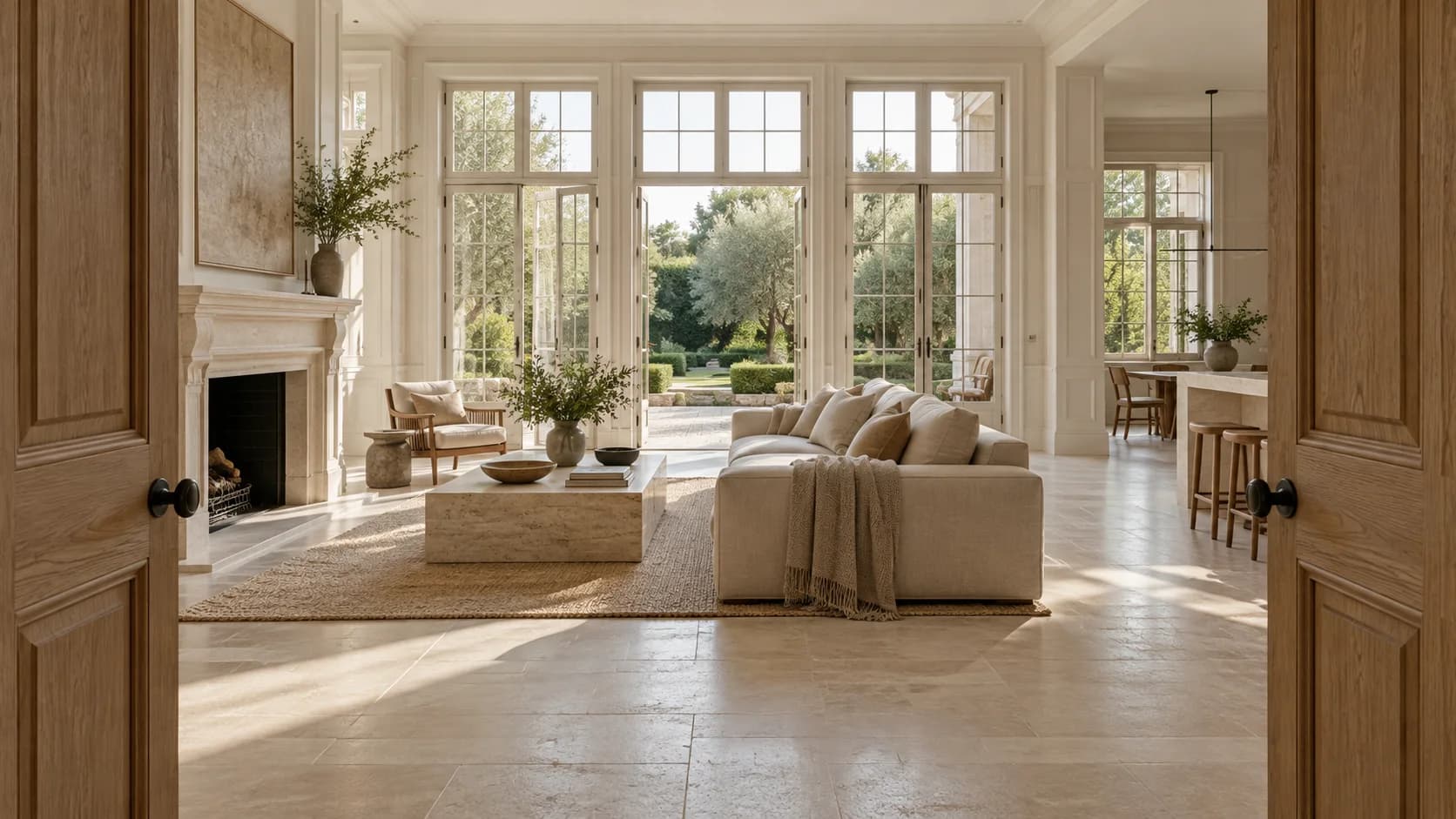 Coordinated doors, millwork and a light-filled living space